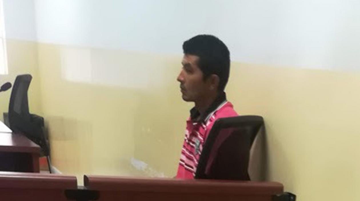 Reinaldo Flórez Osorio en audiencia.