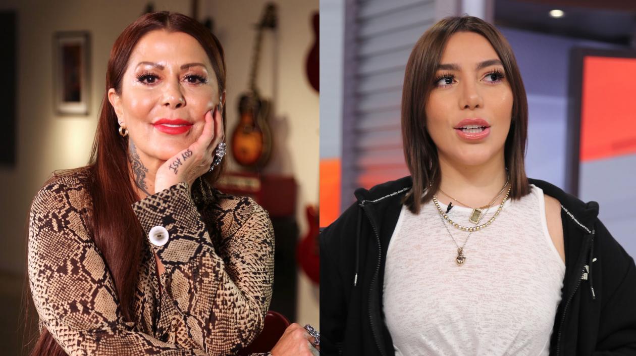 La cantante mexicana Alejandra Guzmán y su hija Frida Sofía.