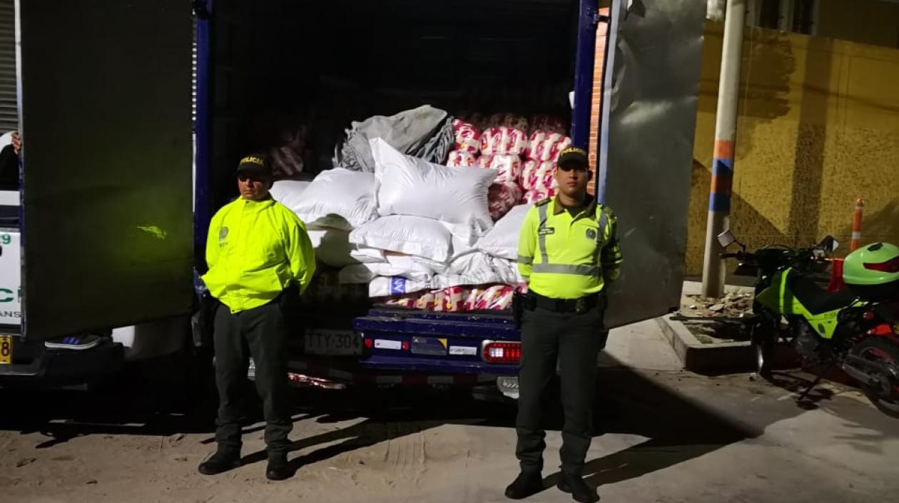 Foto del furgón recuperado.