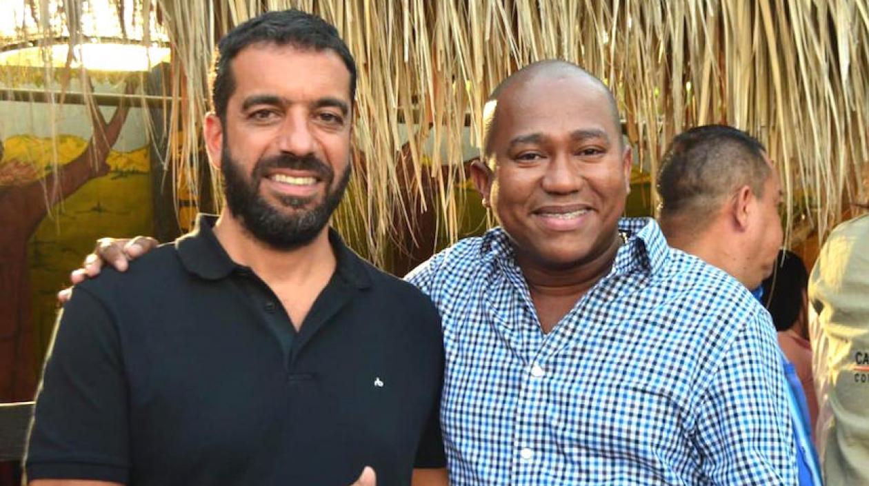 El Senador Arturo Char con el Diputado Gersel Pérez Altamiranda.