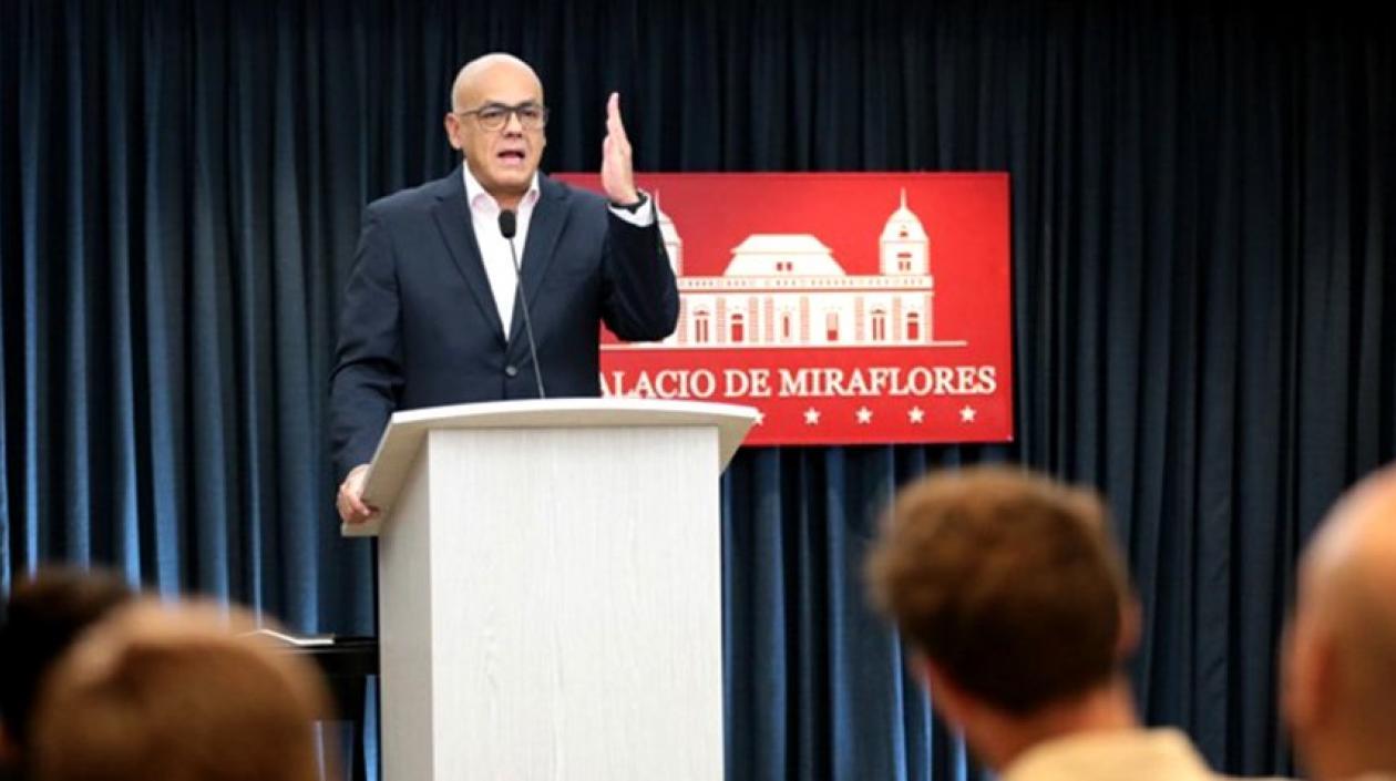El ministro de Información, Jorge Rodríguez.