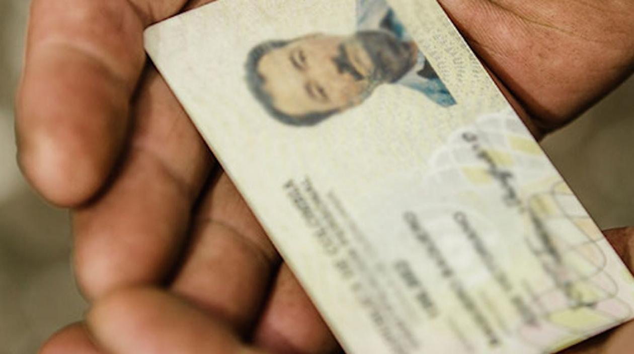 Foto de cédula para ilustrar la nota.