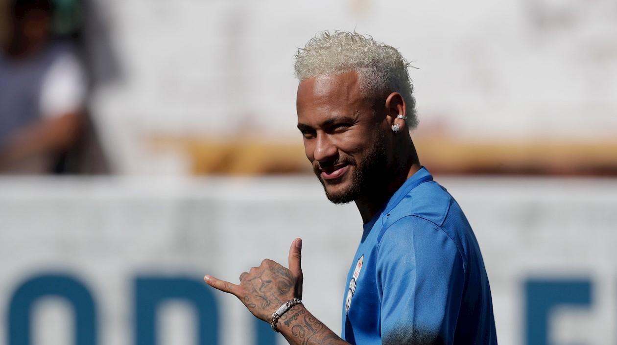 Neymar, delantero brasileño. 