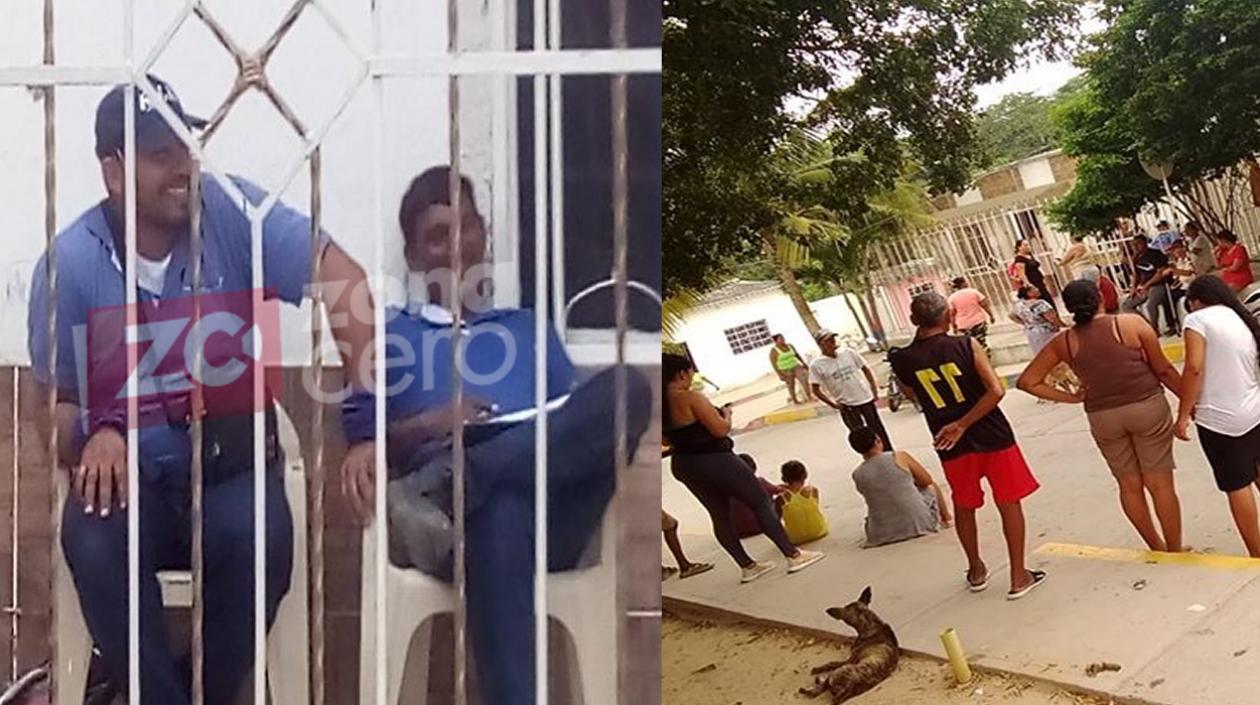 Los dos contratistas retenidos en 7 de Abril.