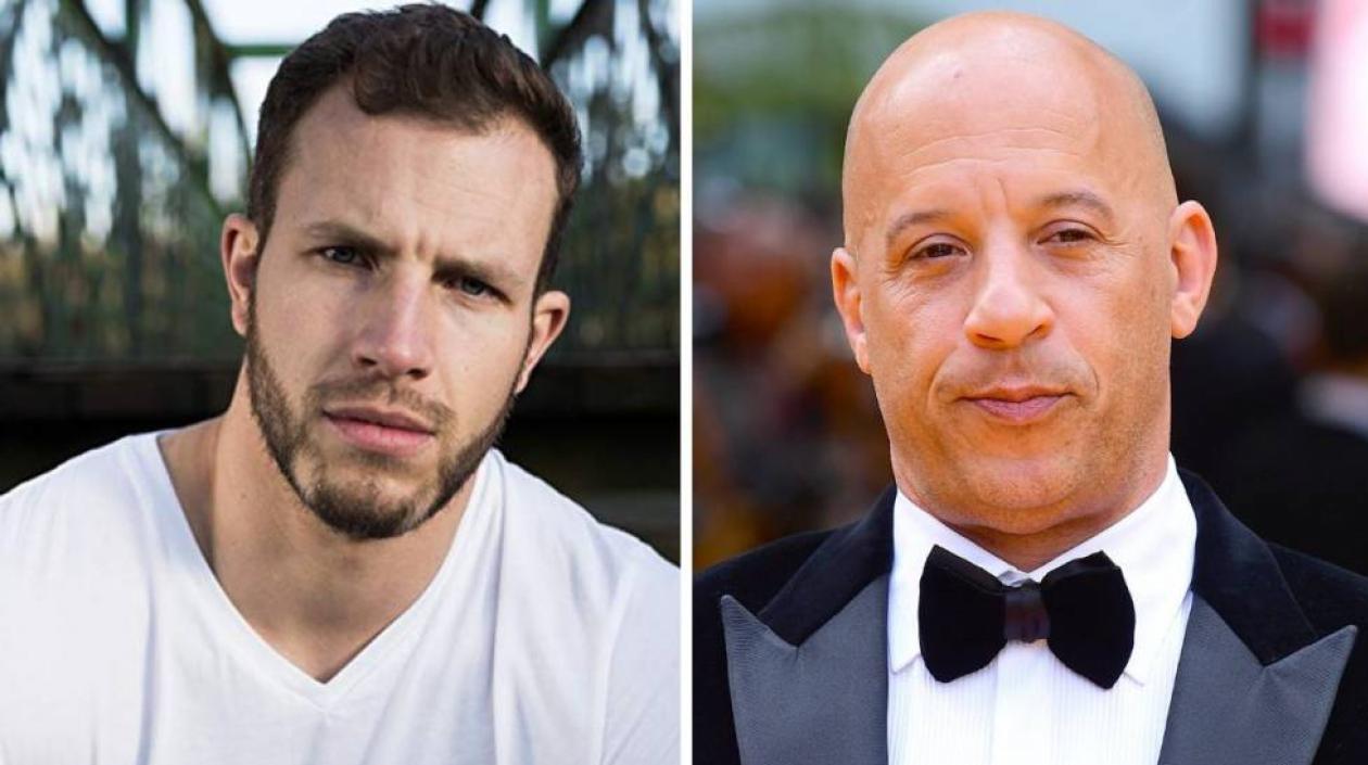 Joe Watts, doble de riesgo, y Vin Diesel, protagonista de 'Rápidos y Furiosos'.
