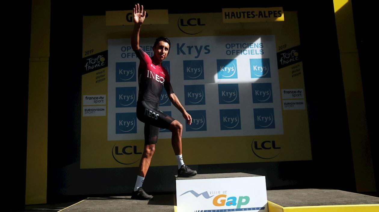 Egan Bernal, ciclista colombiano. 