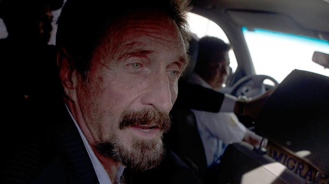 En la imagen, el magnate estadounidense John McAfee. 