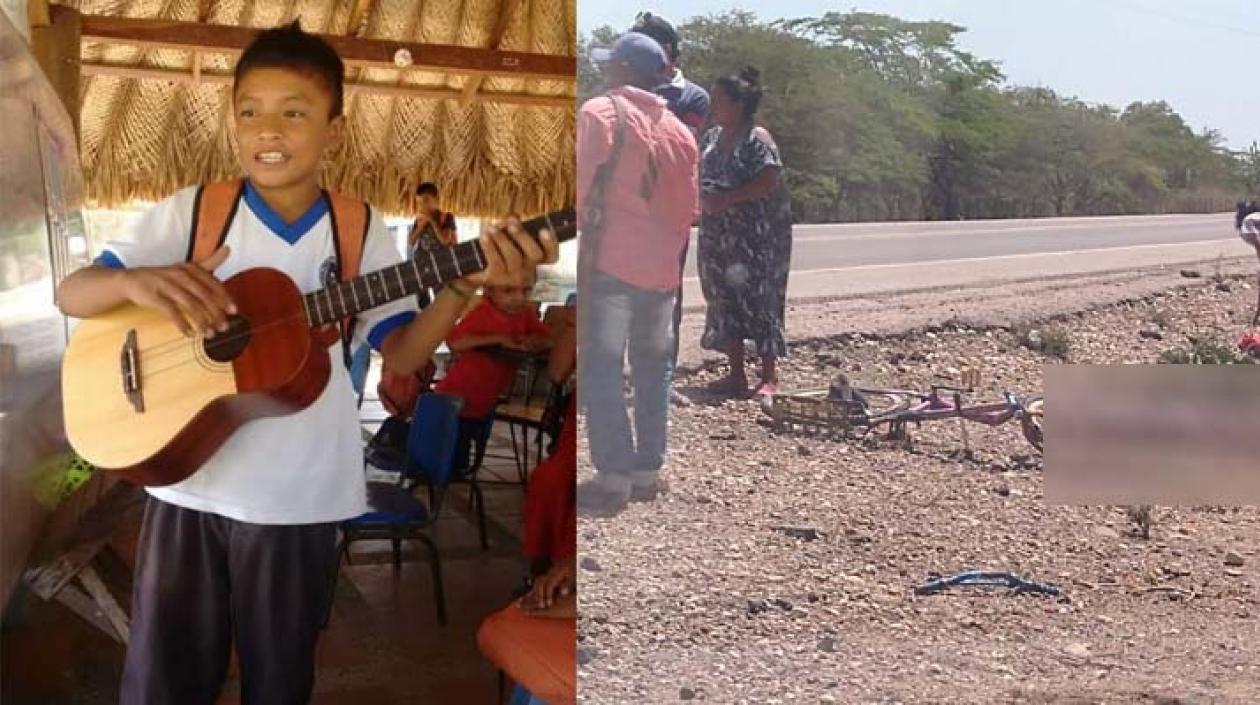  Néstor Jusayu, niño wayúu fallecido al ser arrollado.