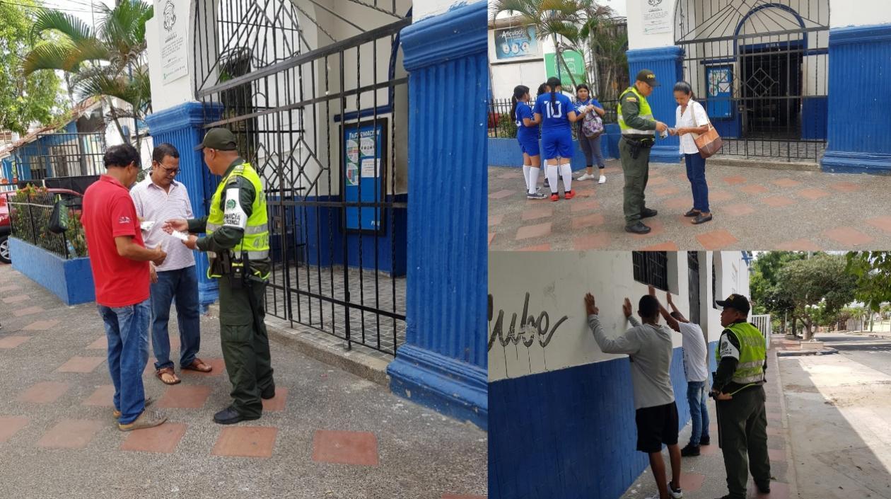 Entrega de recomendaciones y requisas realizó la Policía en los alrededores del Pestalozzi.