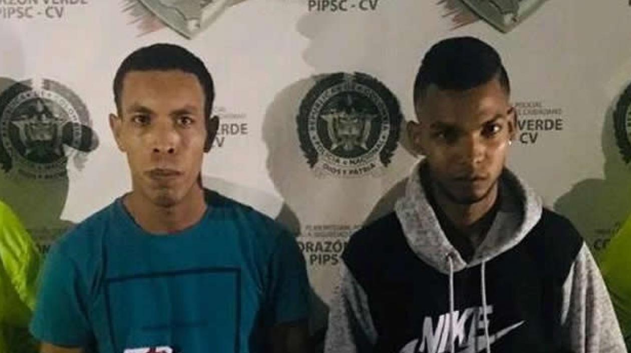 Los dos capturados fueron conducidos a la URI de la Fiscalía.