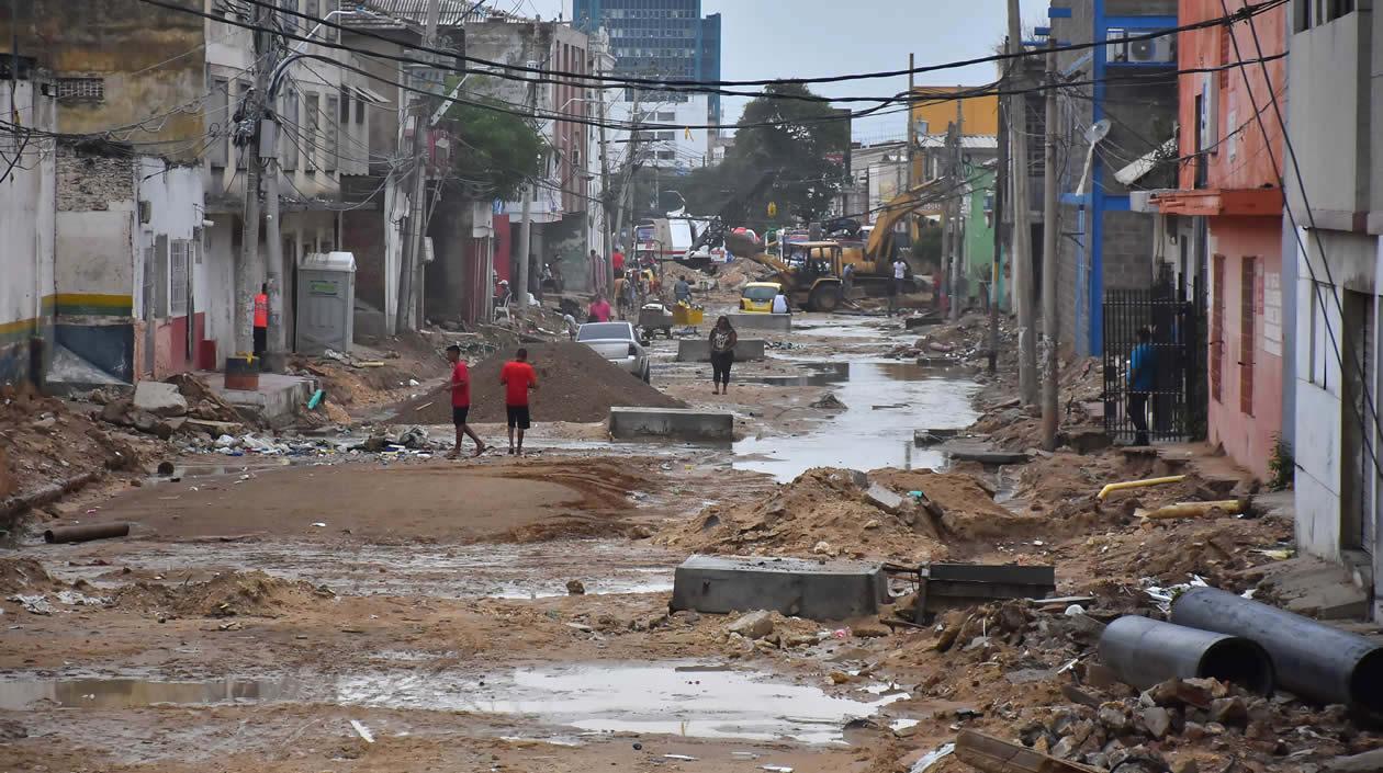 Estado de las vías en la zona del proyecto.