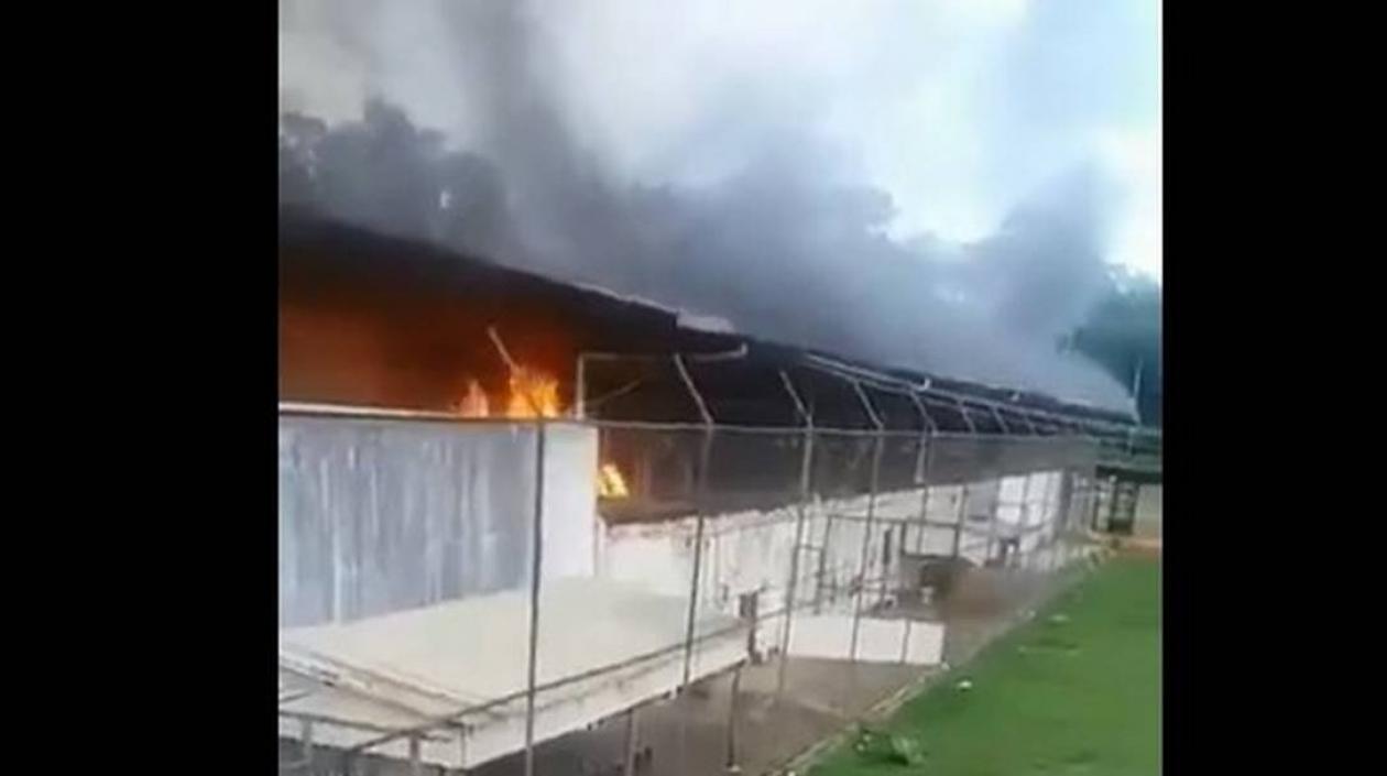 Cárcel donde ocurrió el motín en Brasil.