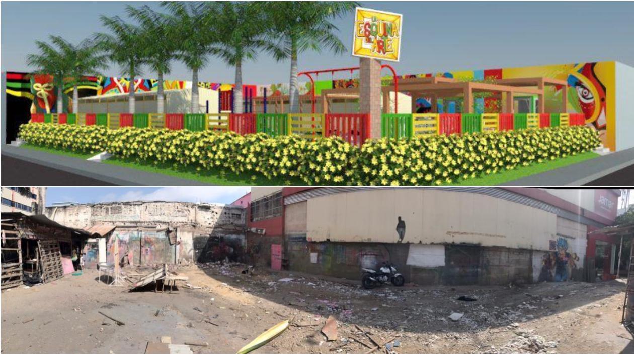 El proyecto rehabilitará el espacio público en la carrera 39 con calle 34 esquina, Paseo Bolívar.