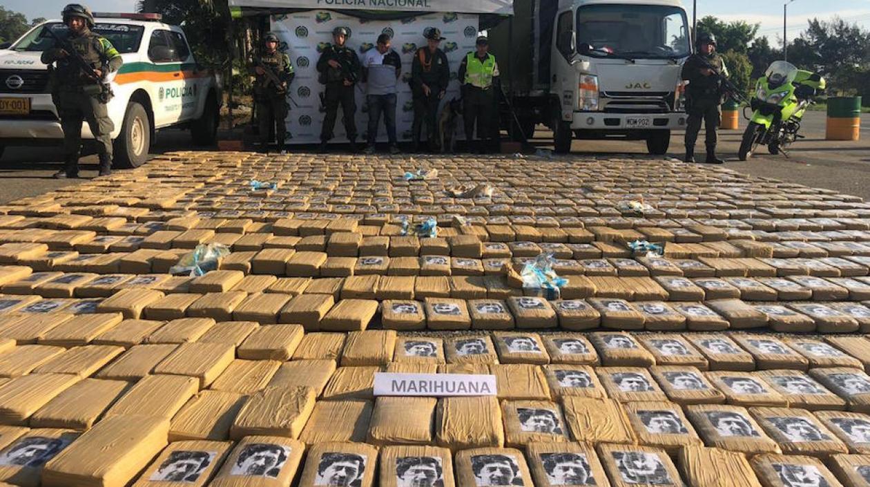 El cargamento incautado.