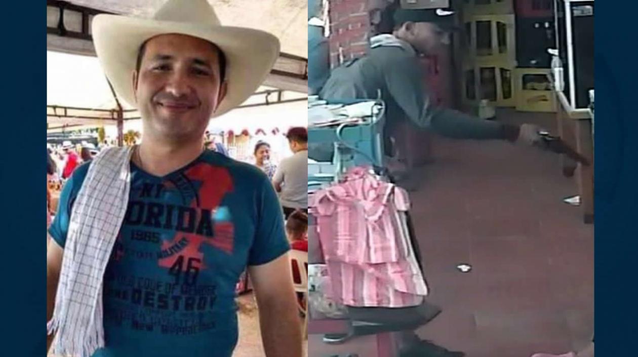 El tendero Geovanny Calderón Martínez.