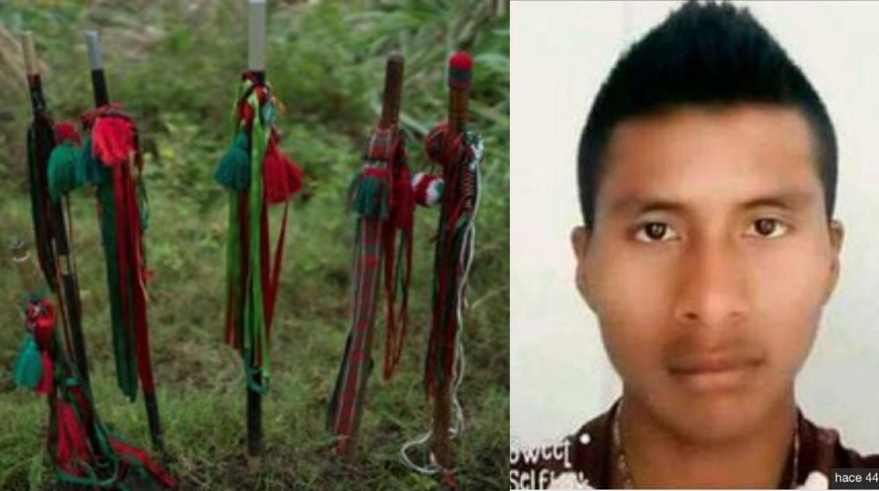 Guardia Gersain Yatacue, asesinado en el Cauca.