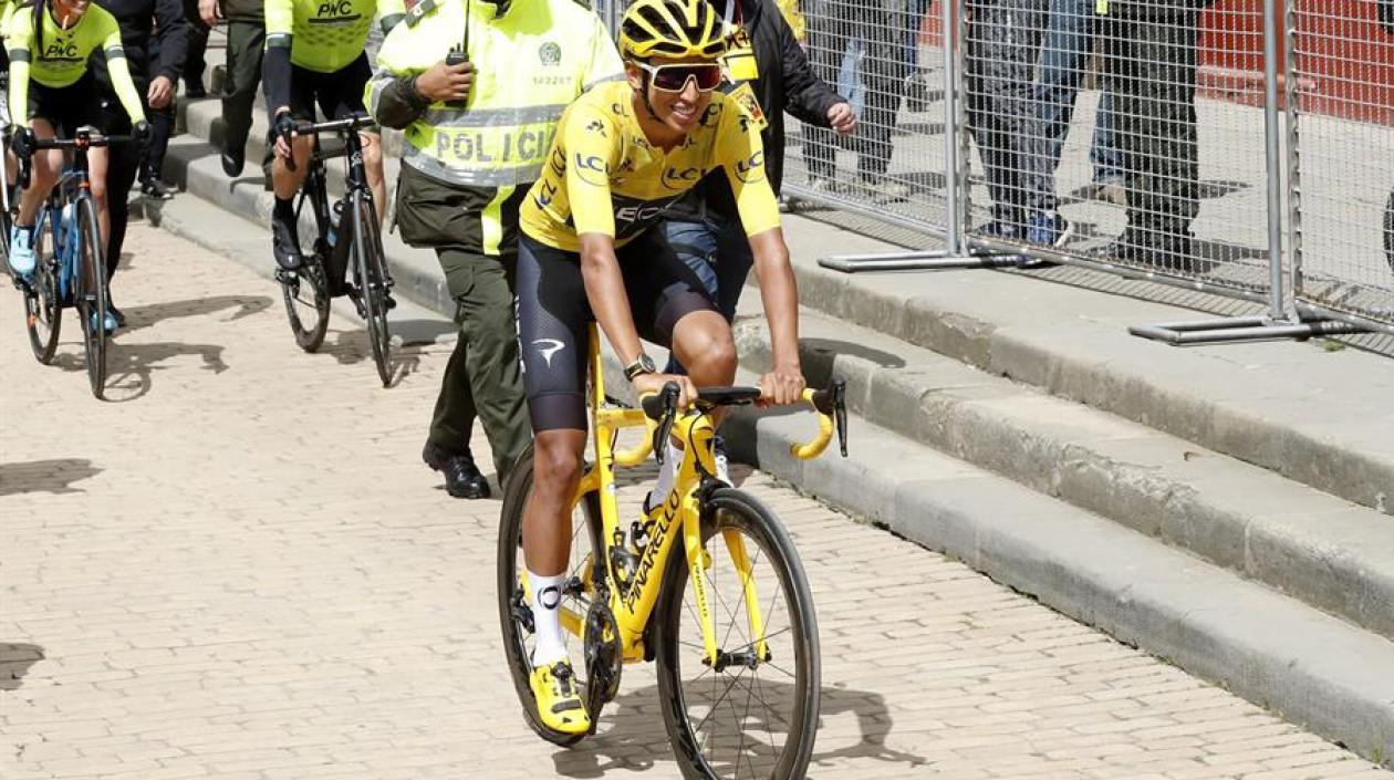 El ciclista Egan Bernal.