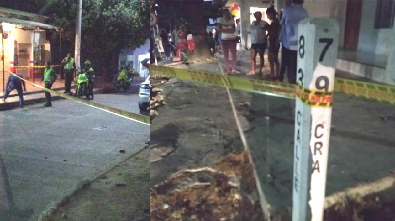 En esta esquina de San Salvador resultó herido Samuel José Pacheco Anillo.