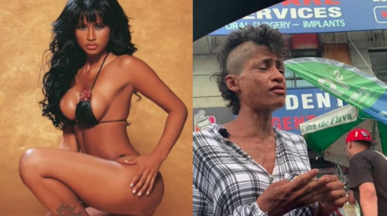 Suzy Pérez, de ser una modelo famosa, pasó a vivir  las calles por el consumo de drogas.