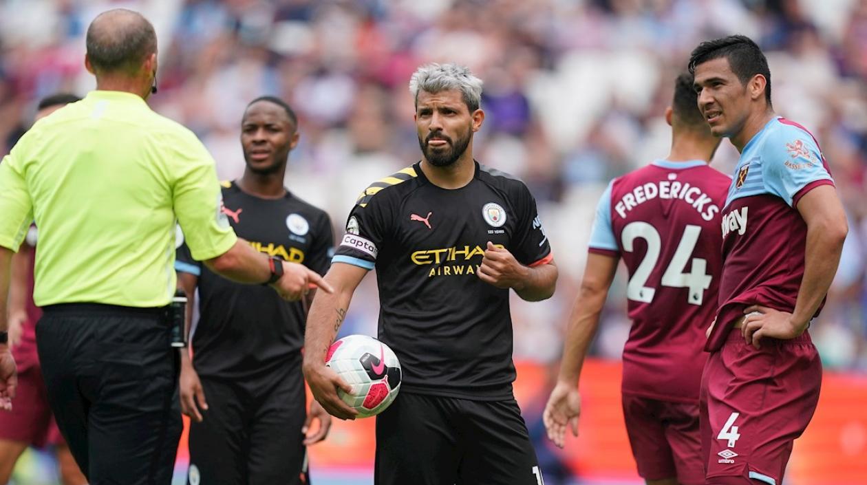 Sergio Agüero marcó un penal.