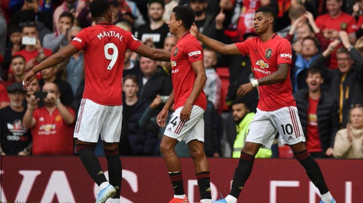 Martial, Linagard y Rashford, las figuras del United.