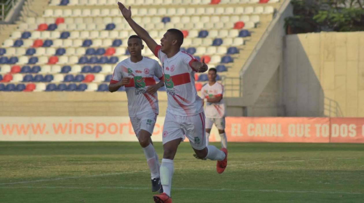 La celebración de uno de los goles.