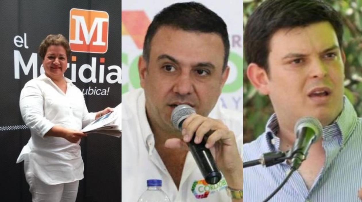 Martha Sáenz Correa, Alejandro Lyons Muskus y Edwin Besaile Fayad. 