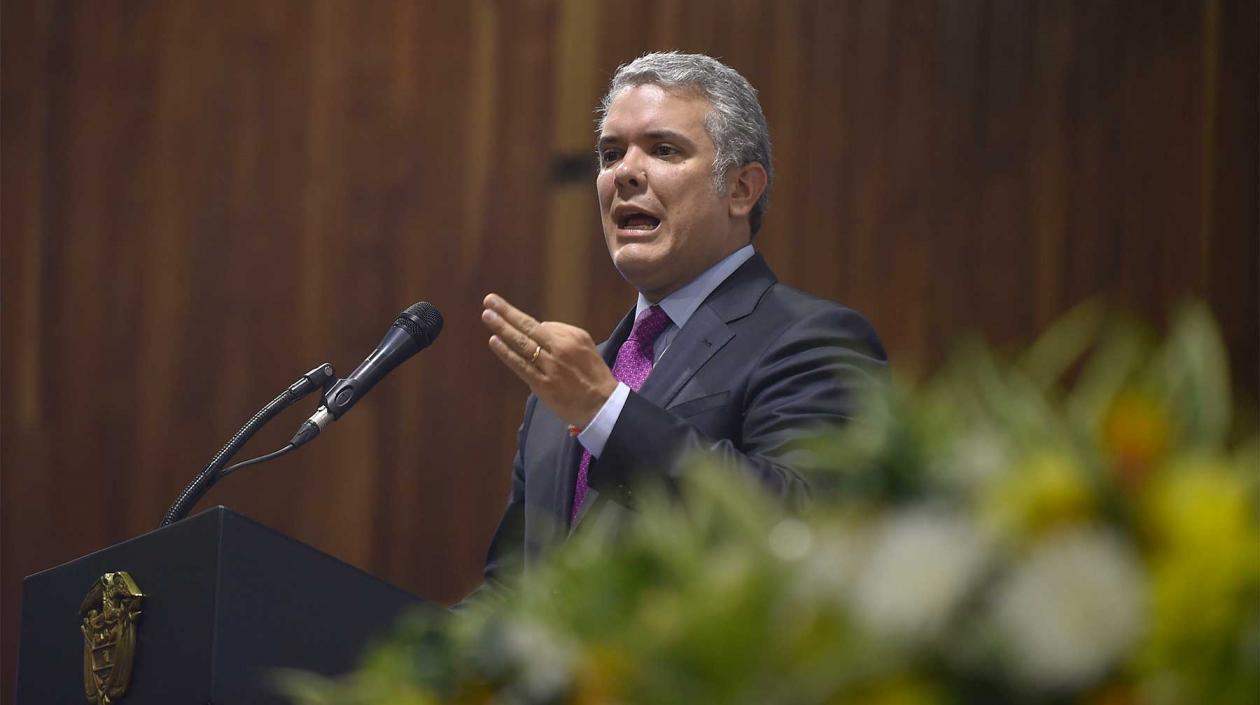 El Presidente de la República, Iván Duque.