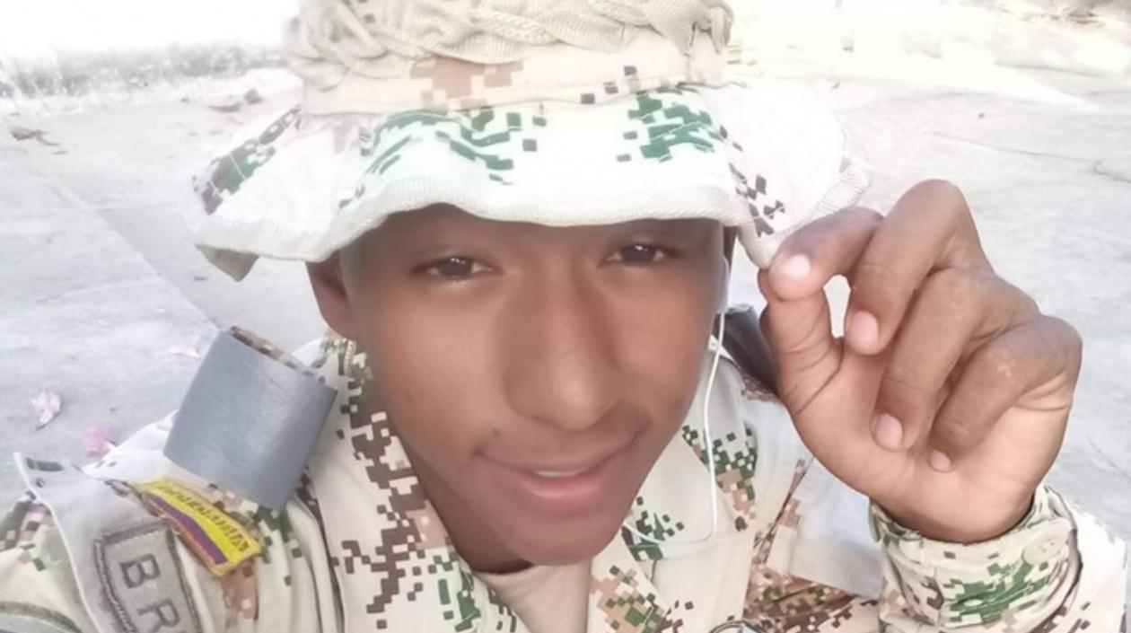 Elías José Julio Nieto, soldado encontrado muerto en una garita en Santa Marta.