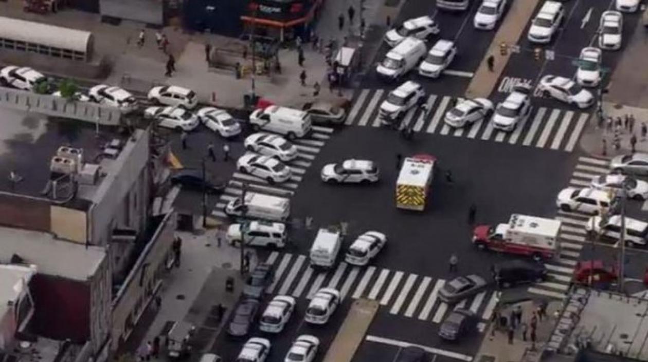 Imagen aérea del suceso.