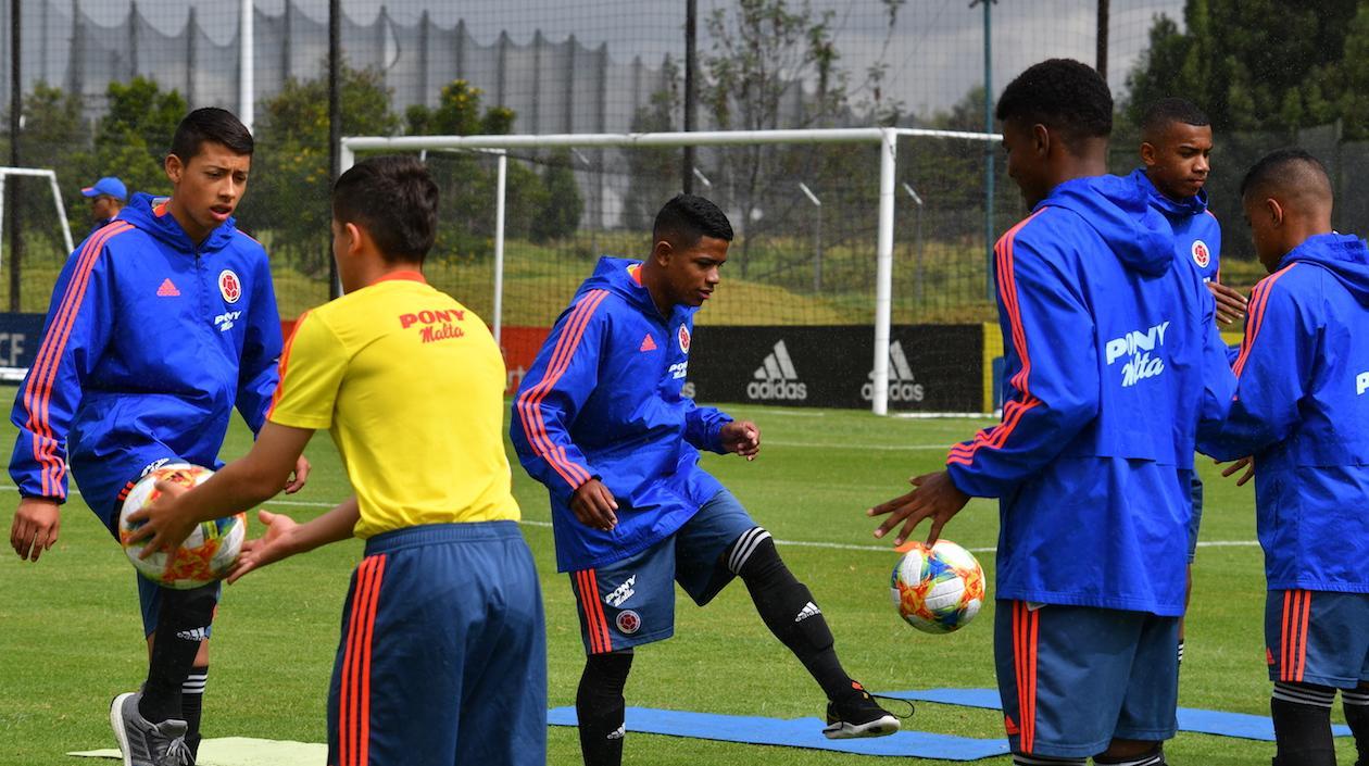 Jugadores de la Selección Colombia sub-15.