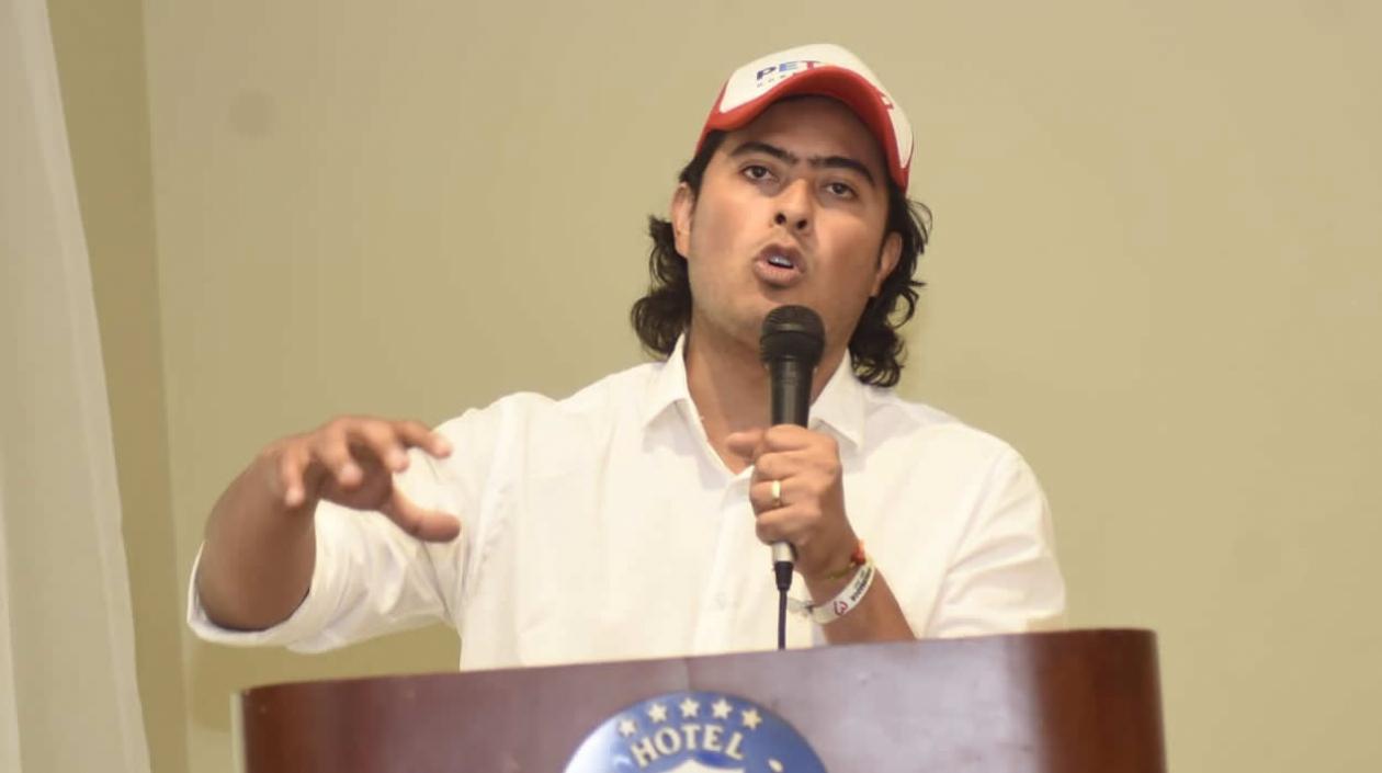 El candidato a la Gobernación del Atlántico, Nicolás Petro Burgos