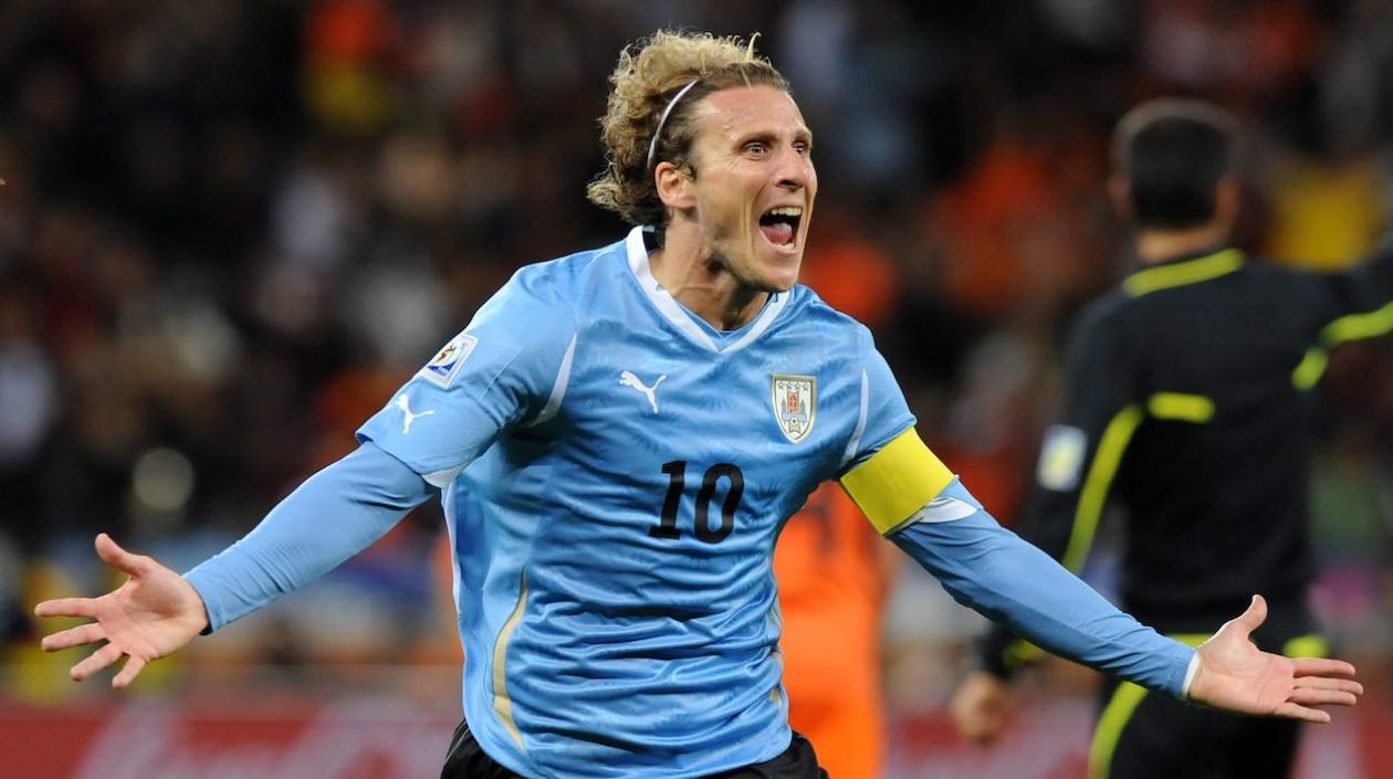 Diego Forlan, delantero uruguayo. 