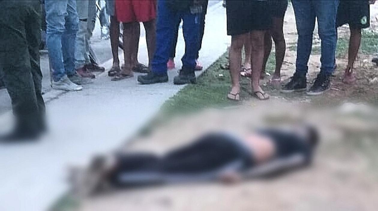 El cuerpo de Gregory Enrique Hernández Romero.