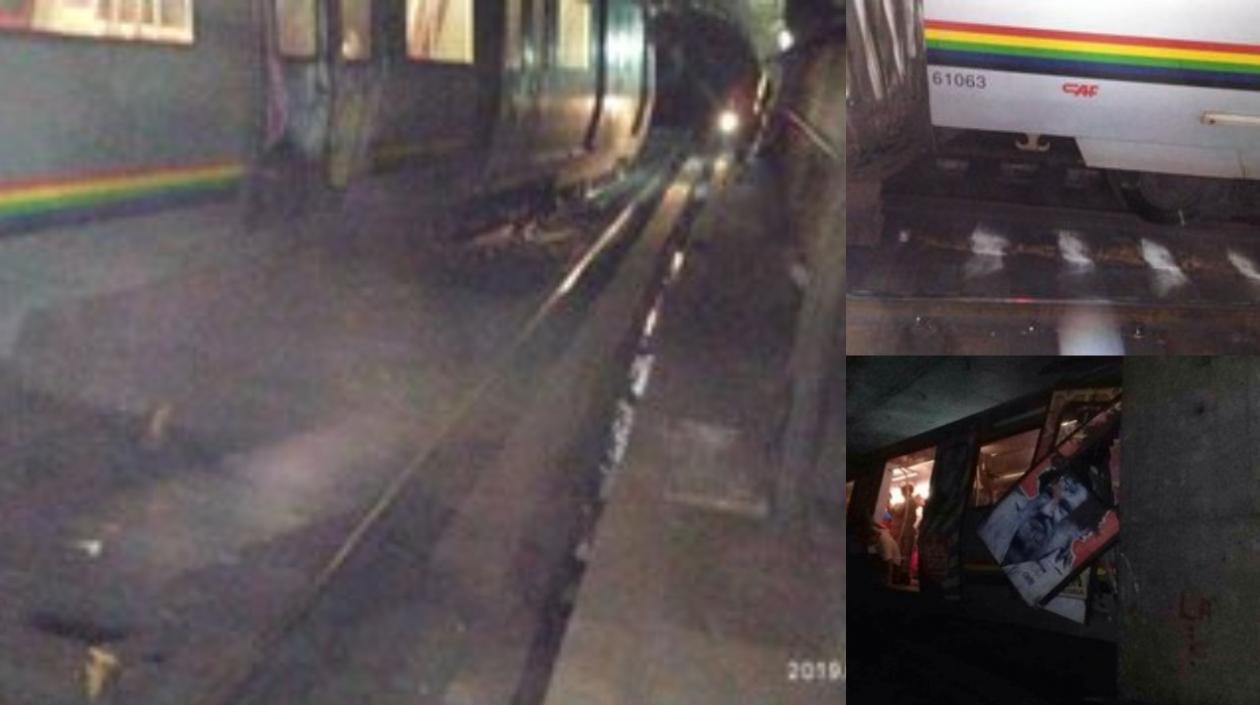 Así quedó el tren.