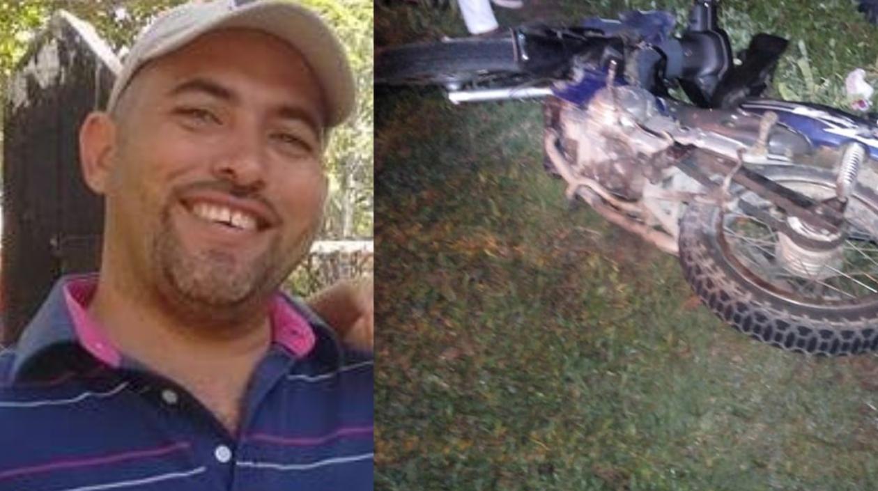 Alfredo Mercado Díaz, motociclista fallecido en accidente.