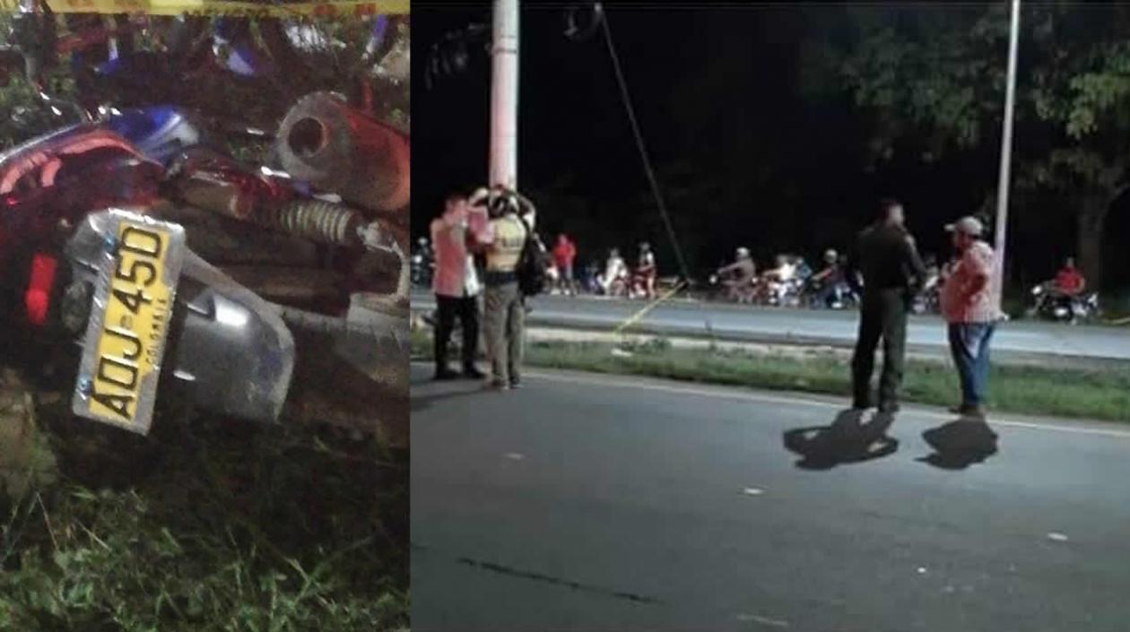 Imágenes minutos después del accidente.