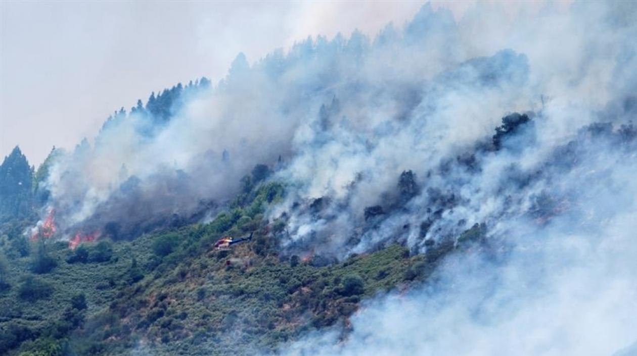 Imagen del incendio.