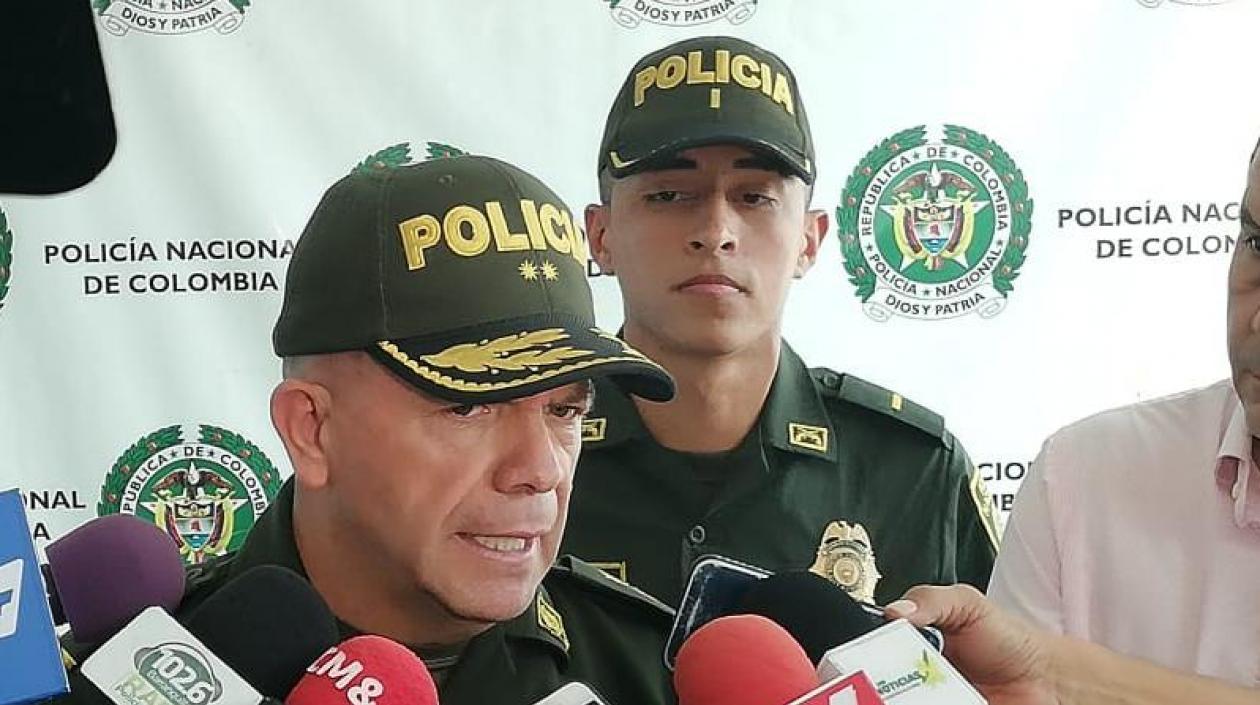 General Ricardo Alarcón, Comandante de la Policía Metropolitana de Barranquilla.
