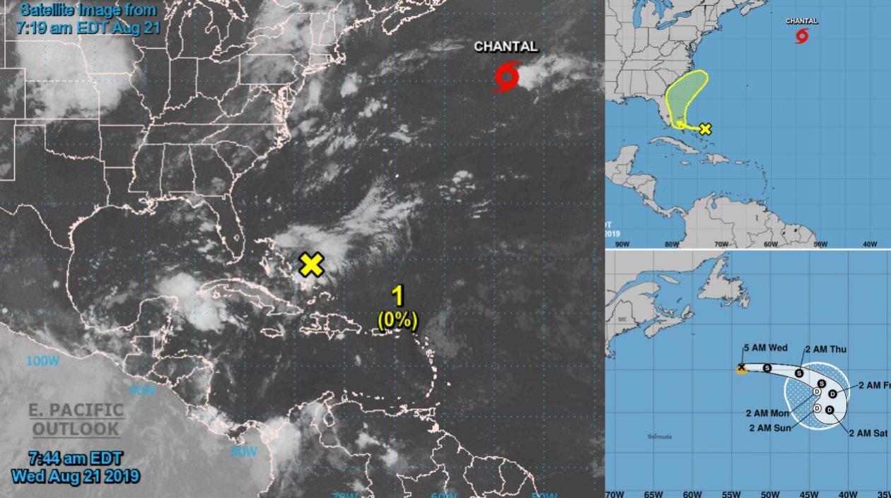 La temporada ciclónica atlántica ha tenido hasta el momento otras dos tormentas con nombre, Andrea y Barry. 