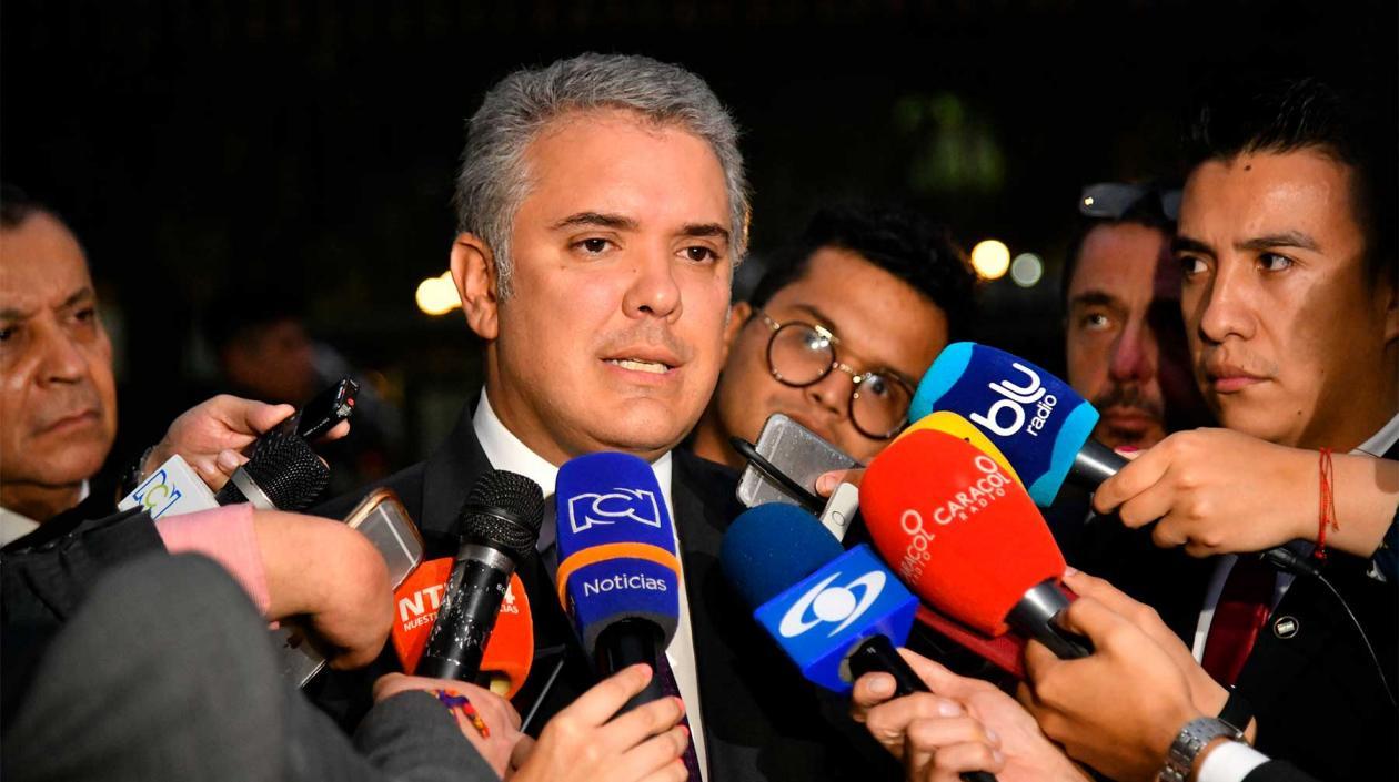El Presidente de la República, Iván Duque.