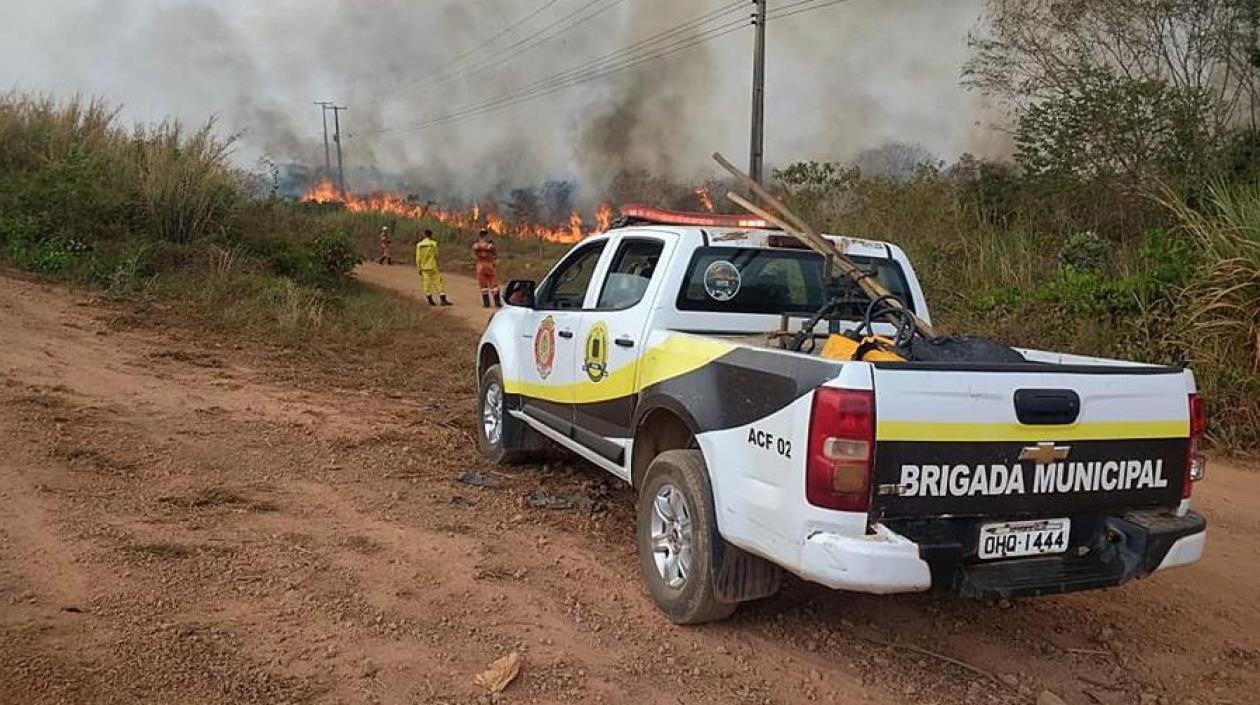 Imagen del incendio.