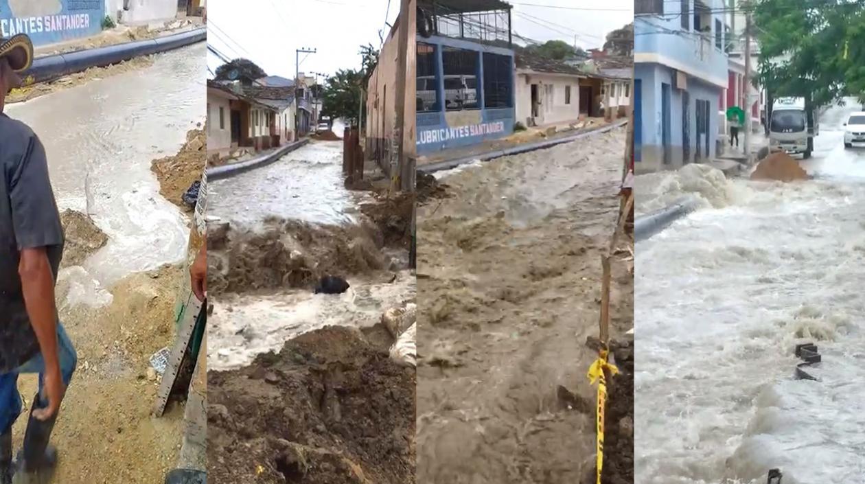 Lluvia en barrios como San Roque y Chiquinquirá