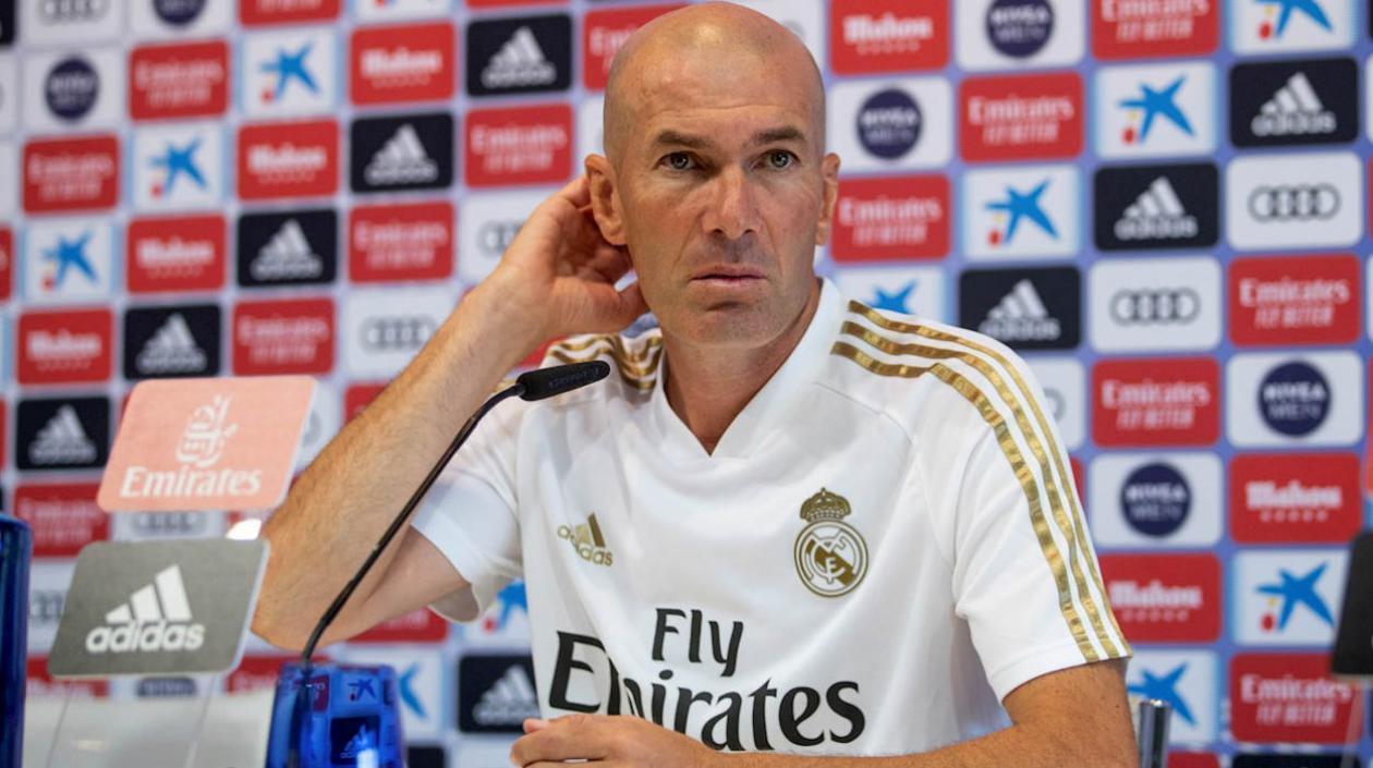 Zinedine Zidane, técnico del Real Madrid. 