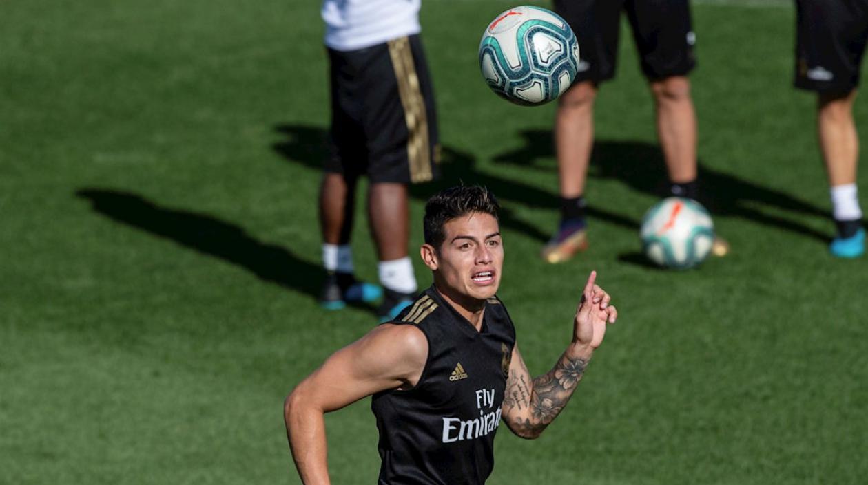 James Rodríguez, jugador del Real Madrid. 