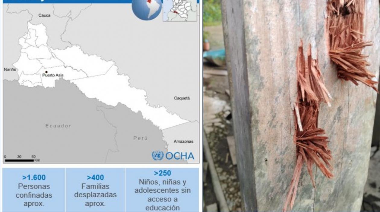 Entre las personas confinadas se encuentran comunidades campesinas, afrocolombianas e indígenas.