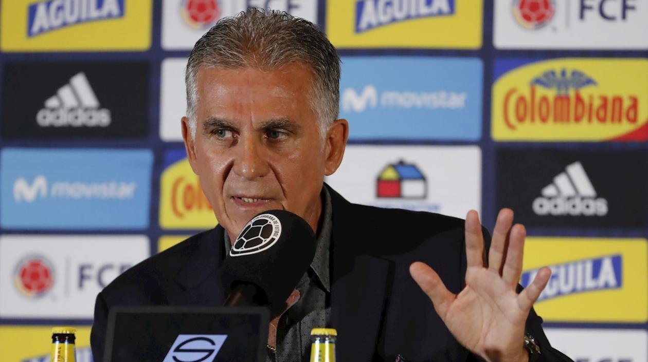 Carlos Queiroz, técnico portugués de la Selección Colombia. 