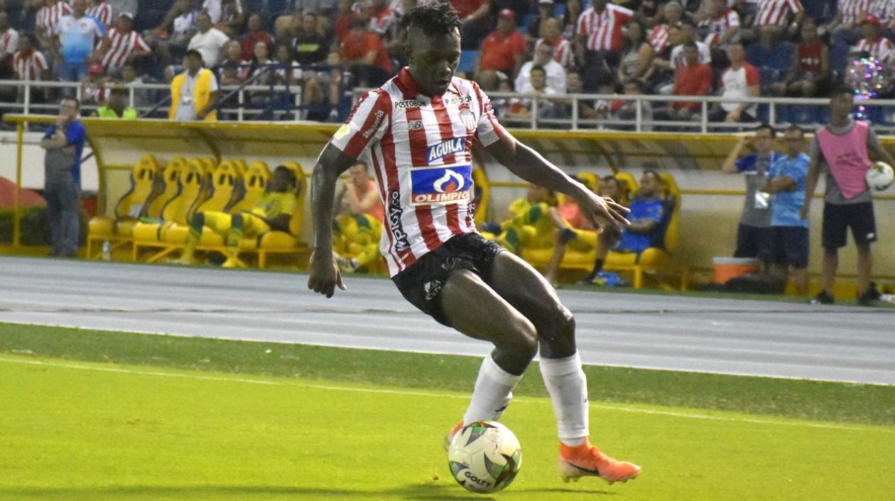 Edwuin Cetré, delantero de la Junior. 