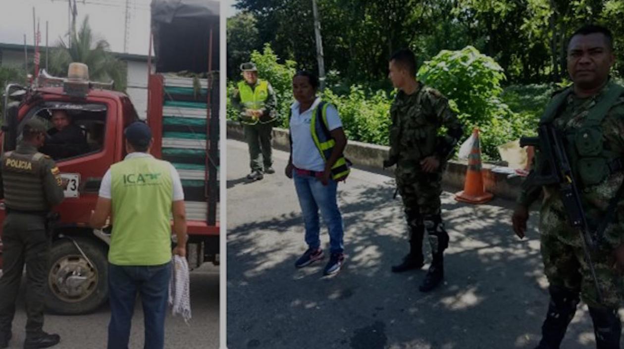 Autoridades activaron tres puestos de control en zonas estratégicas de Cordoba y Antioquia. 
