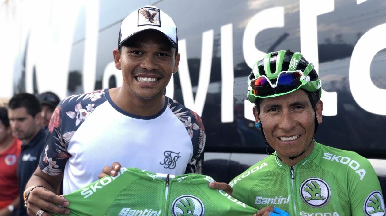 Carlos Bacca y Nairo Quintana. 